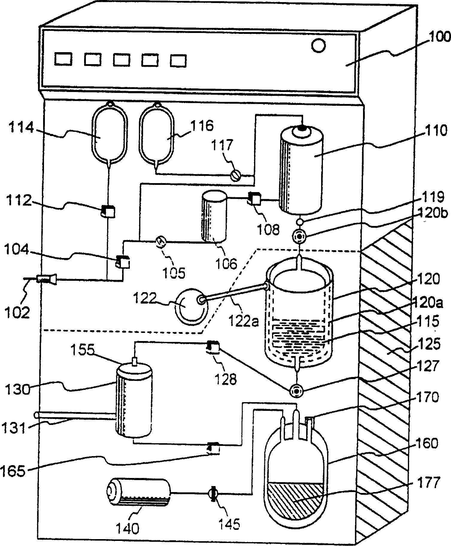 Method and device for producing fibrin glue and produced fibrin glue and its medical use