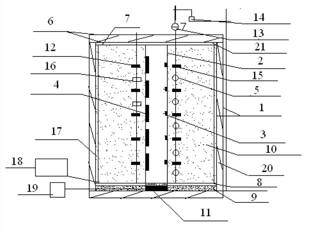 Pile side negative friction resistance test device in frozen earth areas and application method thereof