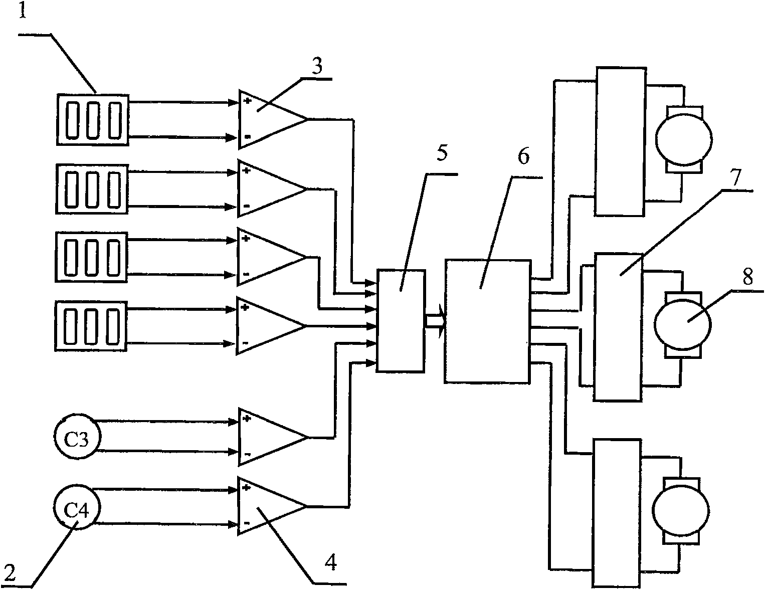 Electric artificial hand combined controlled by brain electricity and muscle electricity and control method