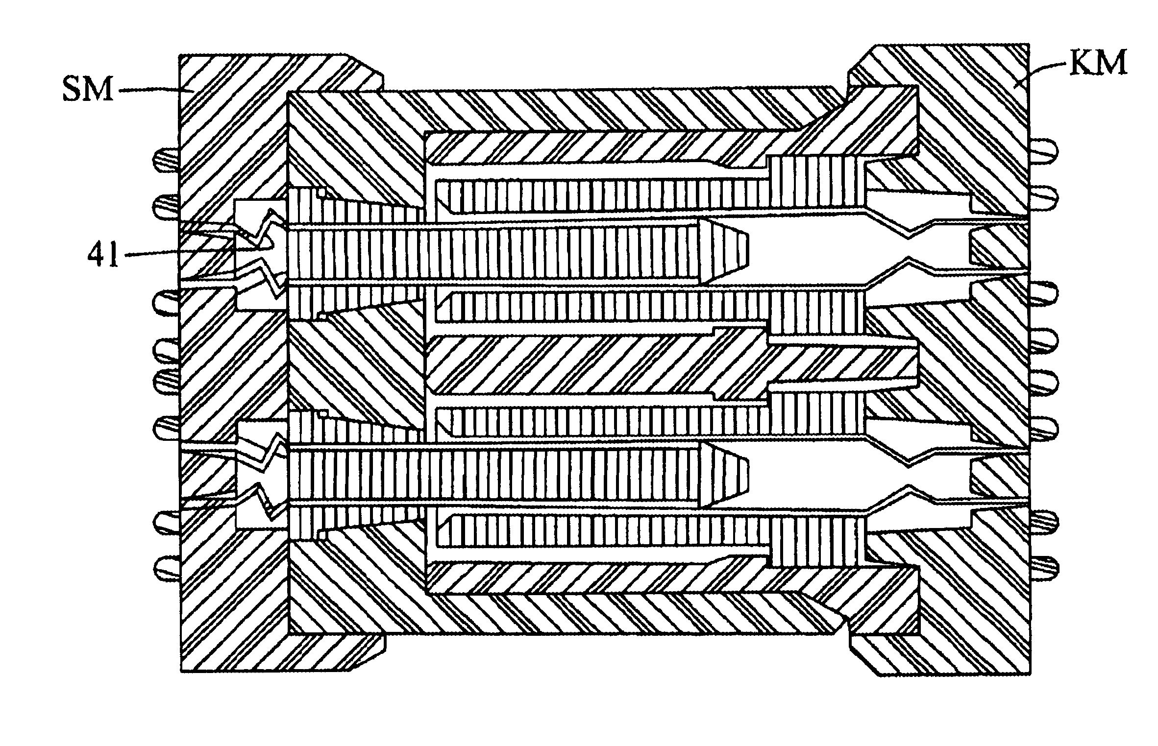 Electrical connector assembly with moveable contact elements