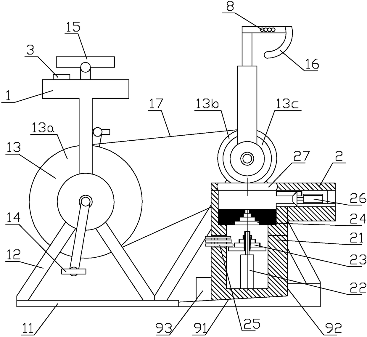 A motion protection system for training bicycles based on motion frequency sensing