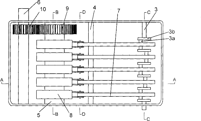 Boosting lever and gear combination mechanism