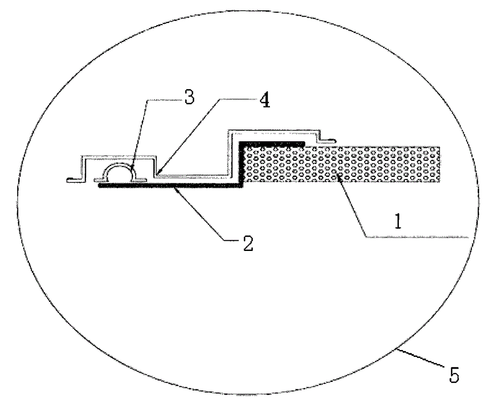 Blade root end pouring device for wind mill