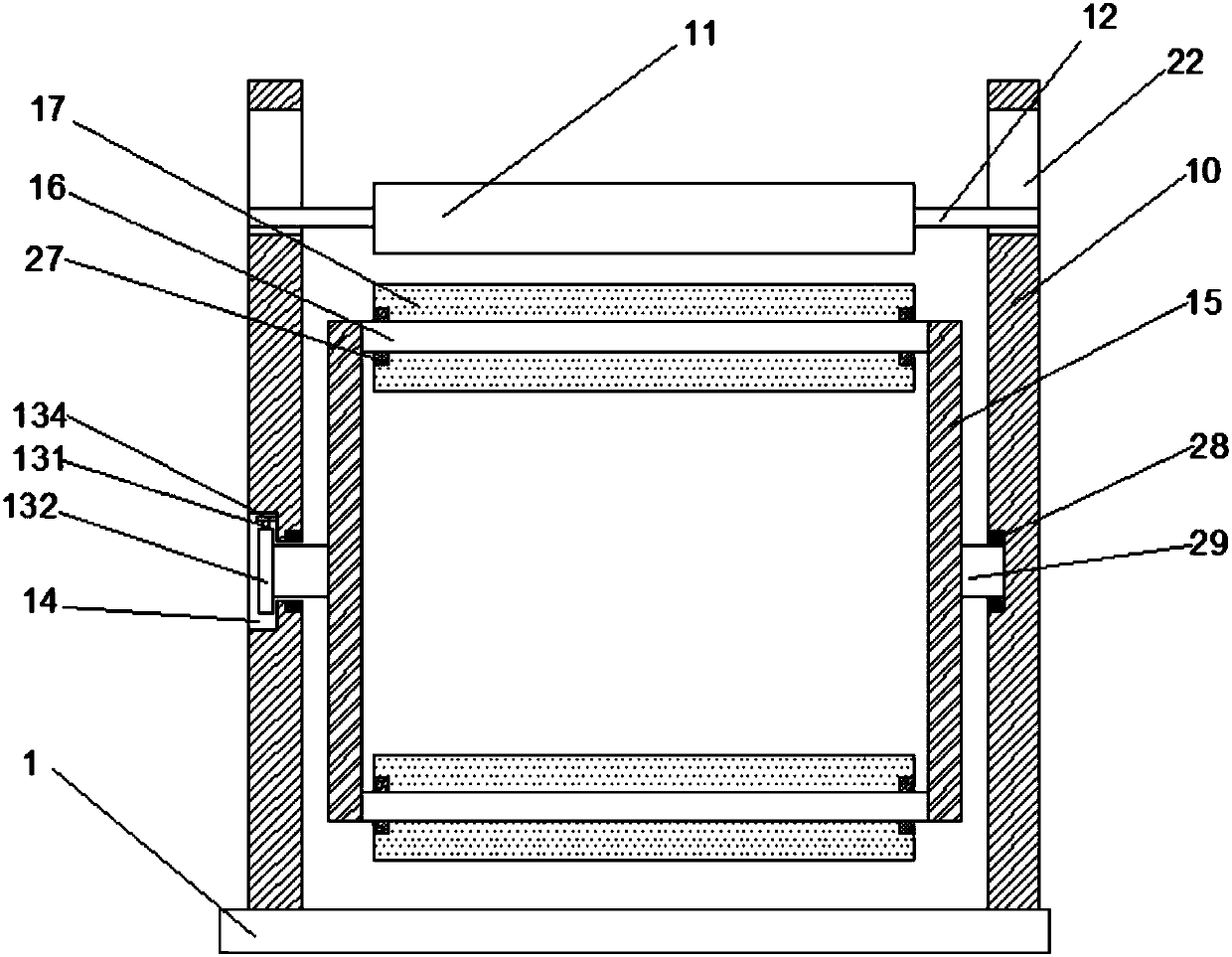 Isolation type non-woven fabric textile winding machine and application method
