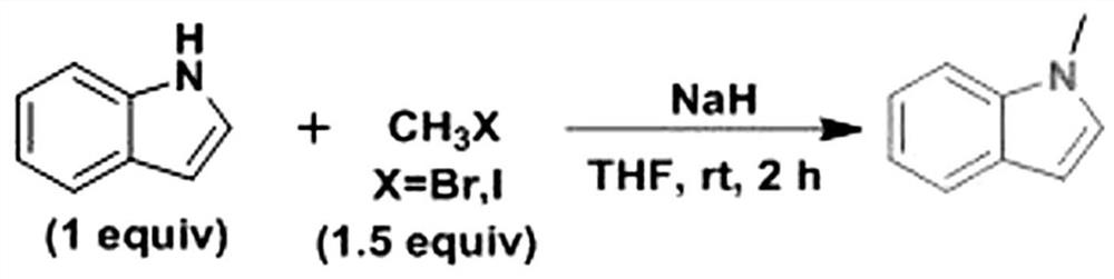 Synthesis method of N-methylindole