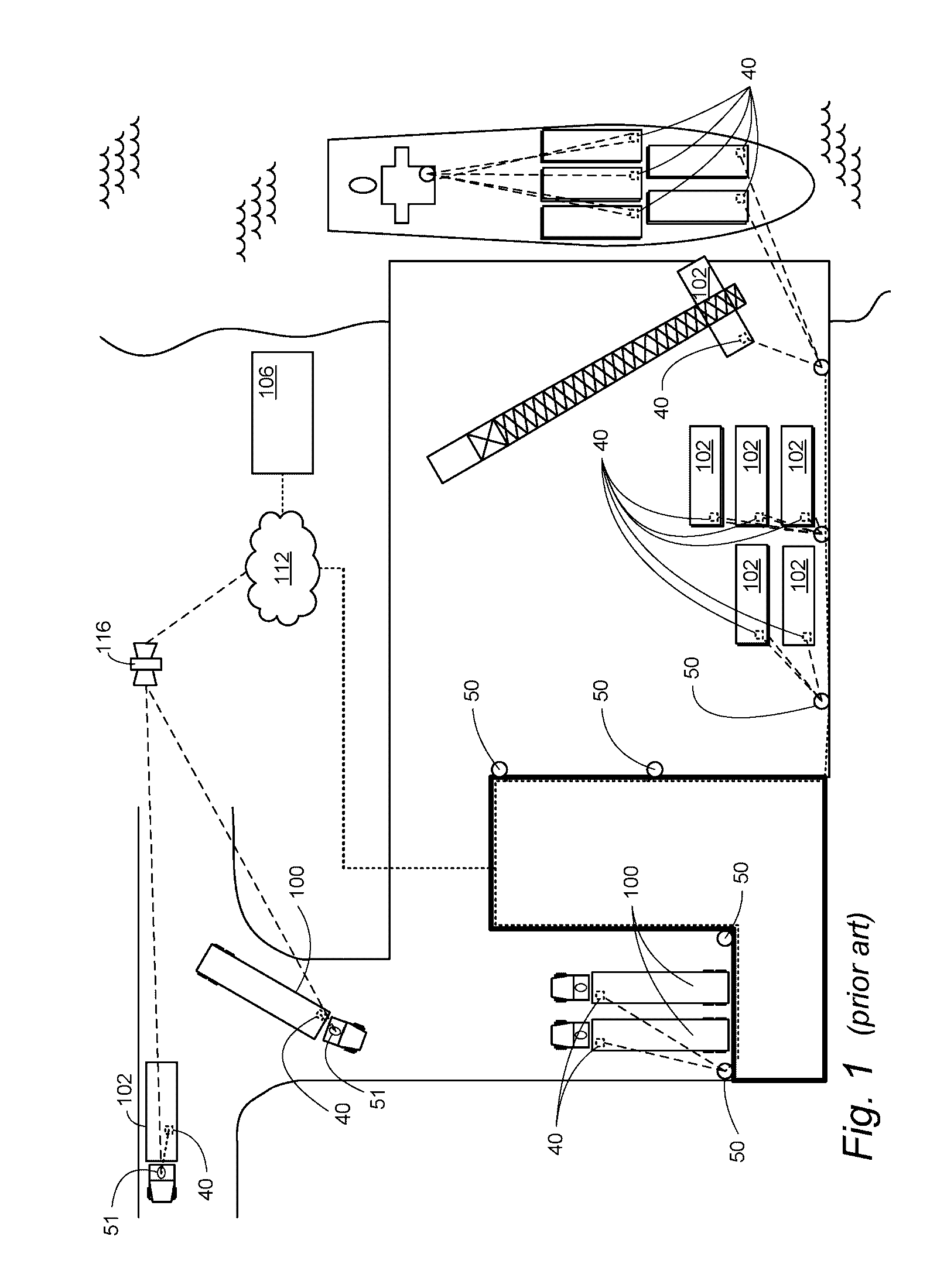 Keyhole communication device for tracking and monitoring shipping container and contents thereof