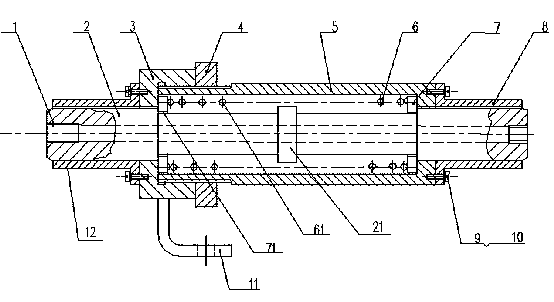 Sliding automatic resetting device for sugarcane grasping machine