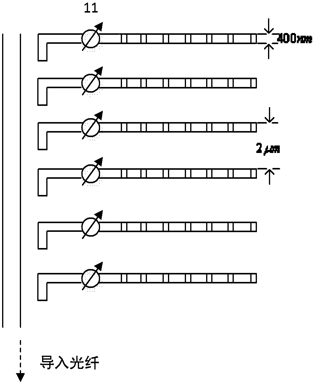 Wide field of view laser signal input optical fiber apparatus and method based on higher-order phase