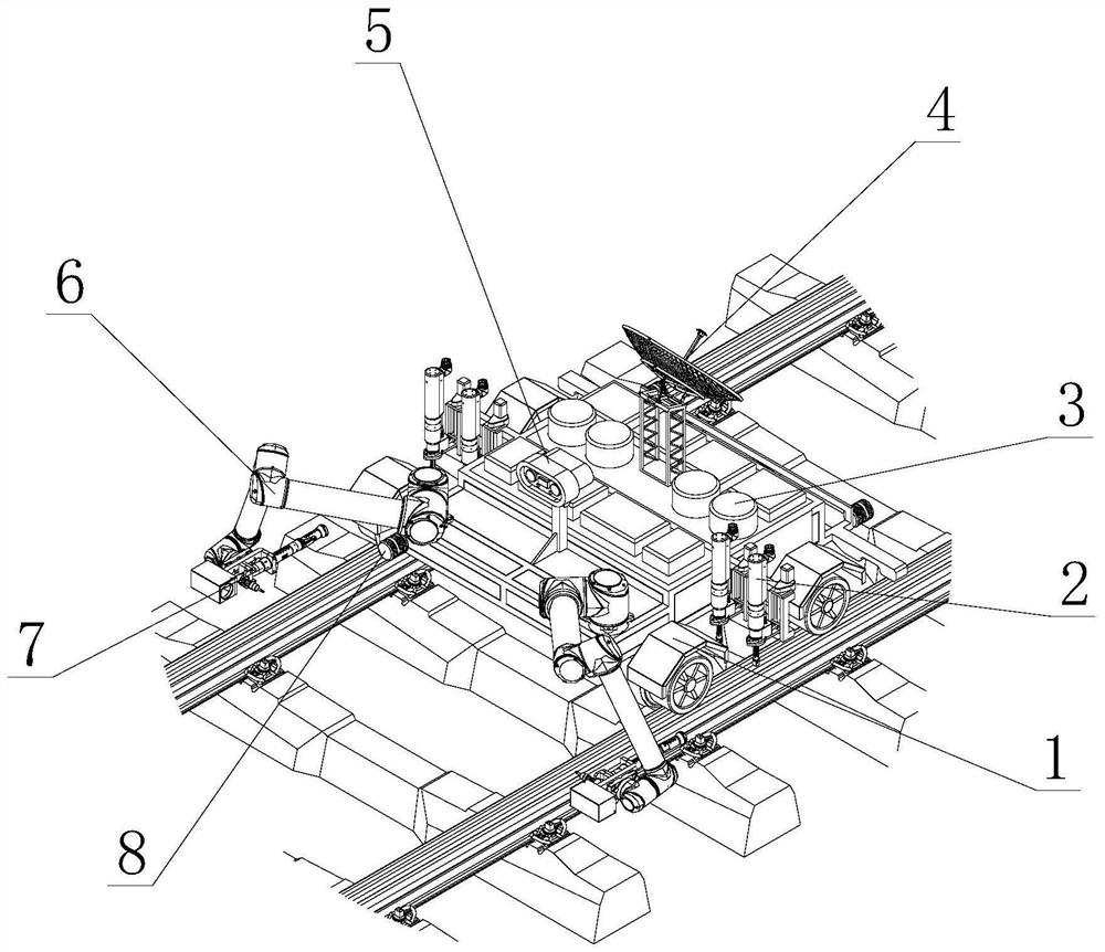 A robot automatic tightening system and method for track fasteners