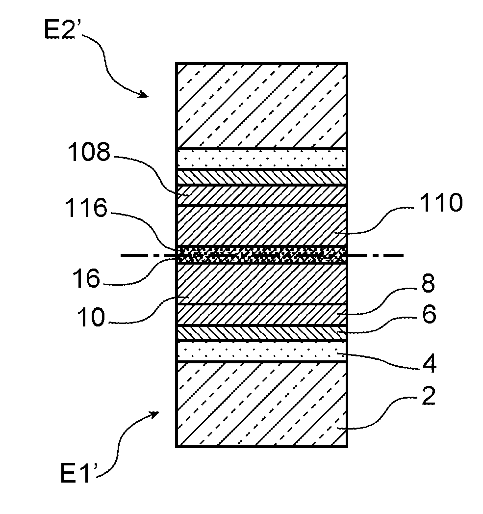Process for producing a structure by assembling at least two elements by direct adhesive bonding
