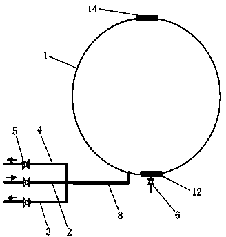 Natural gas spherical tank replacement device and replacement method