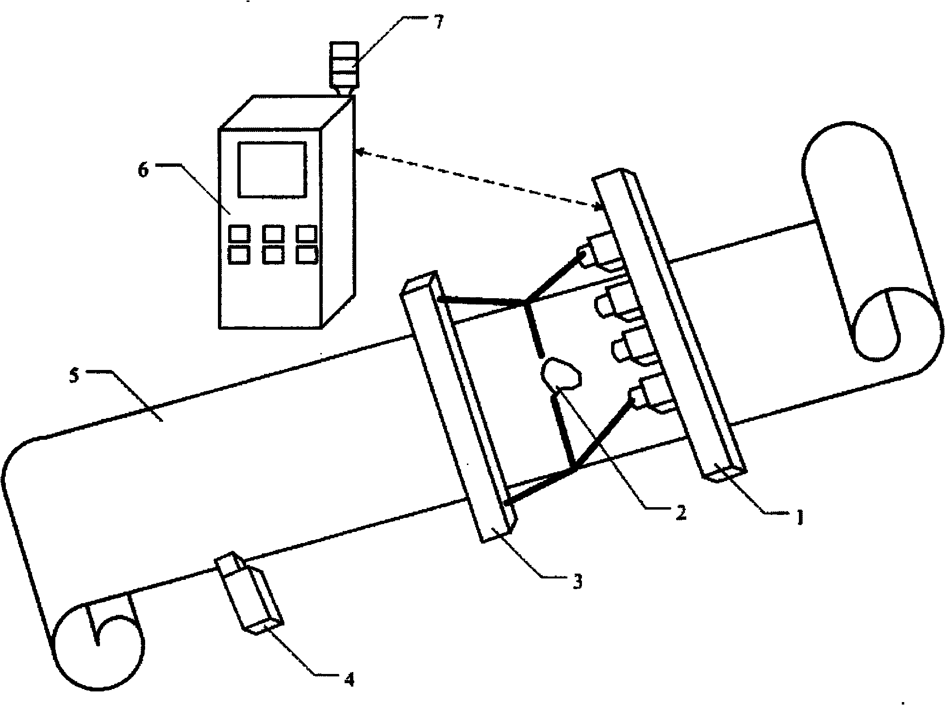 Image processing system for surface detection of coiled material