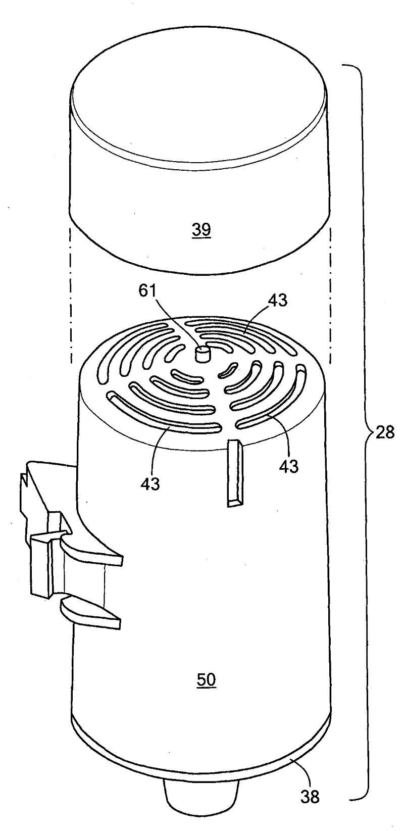 Water/air separator