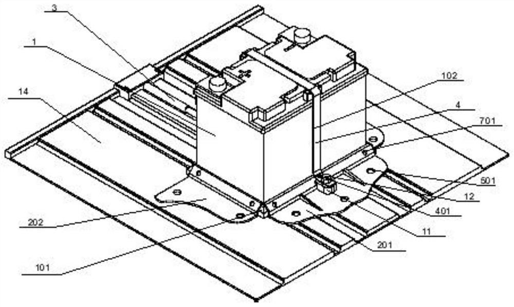 A kind of storage battery component and automobile