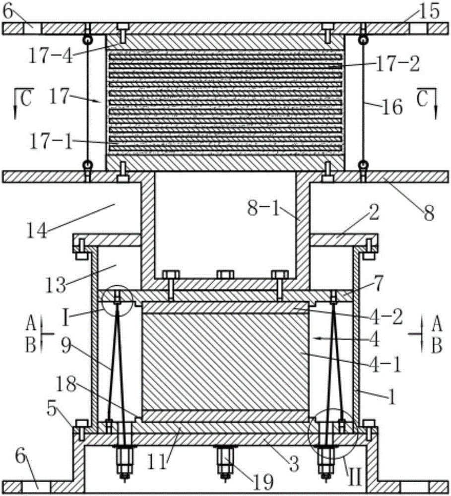Three-dimensional vibration isolation support seat with adjustable vertical initial rigidity