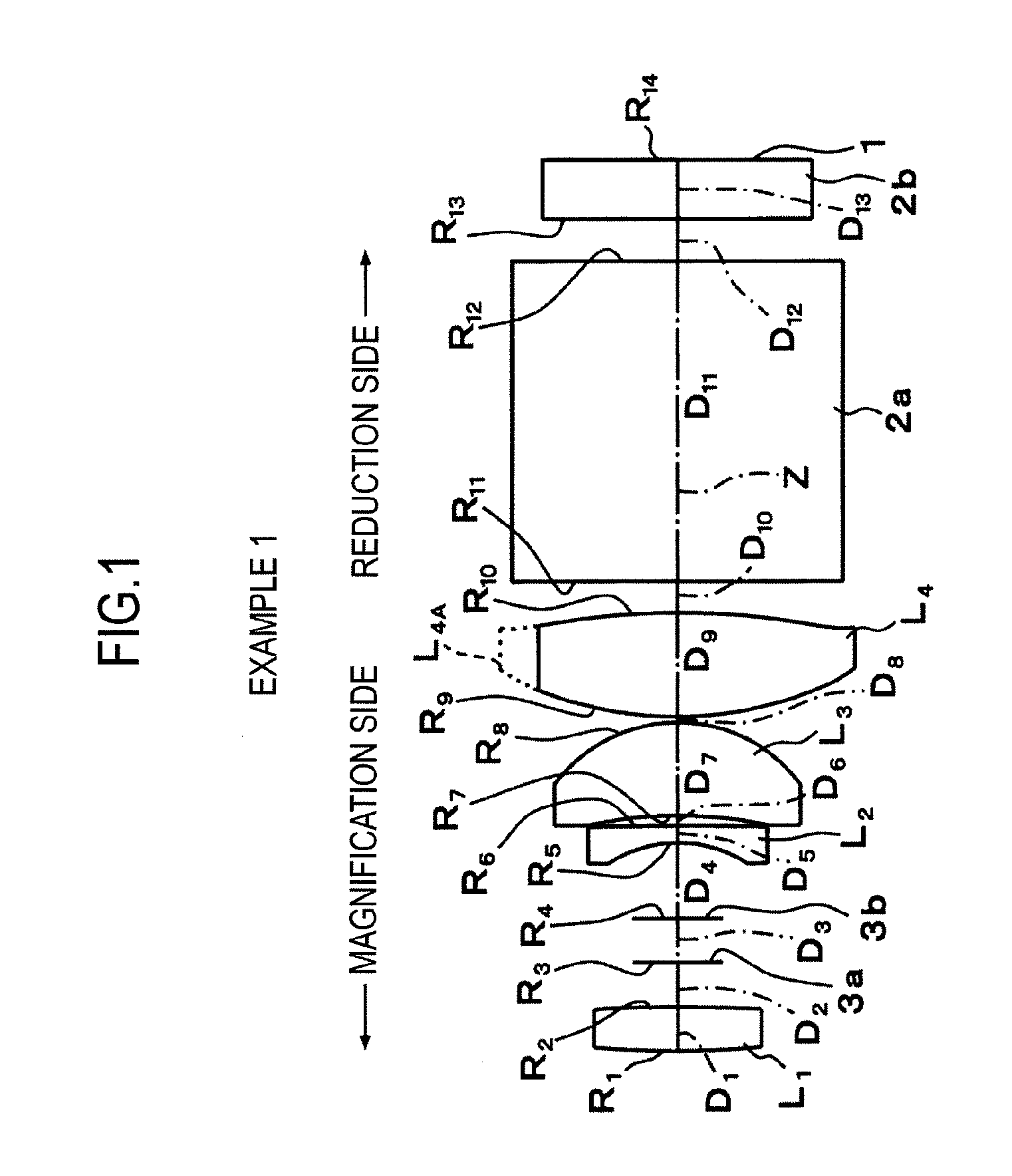 Small projection lens and projection display device using the same