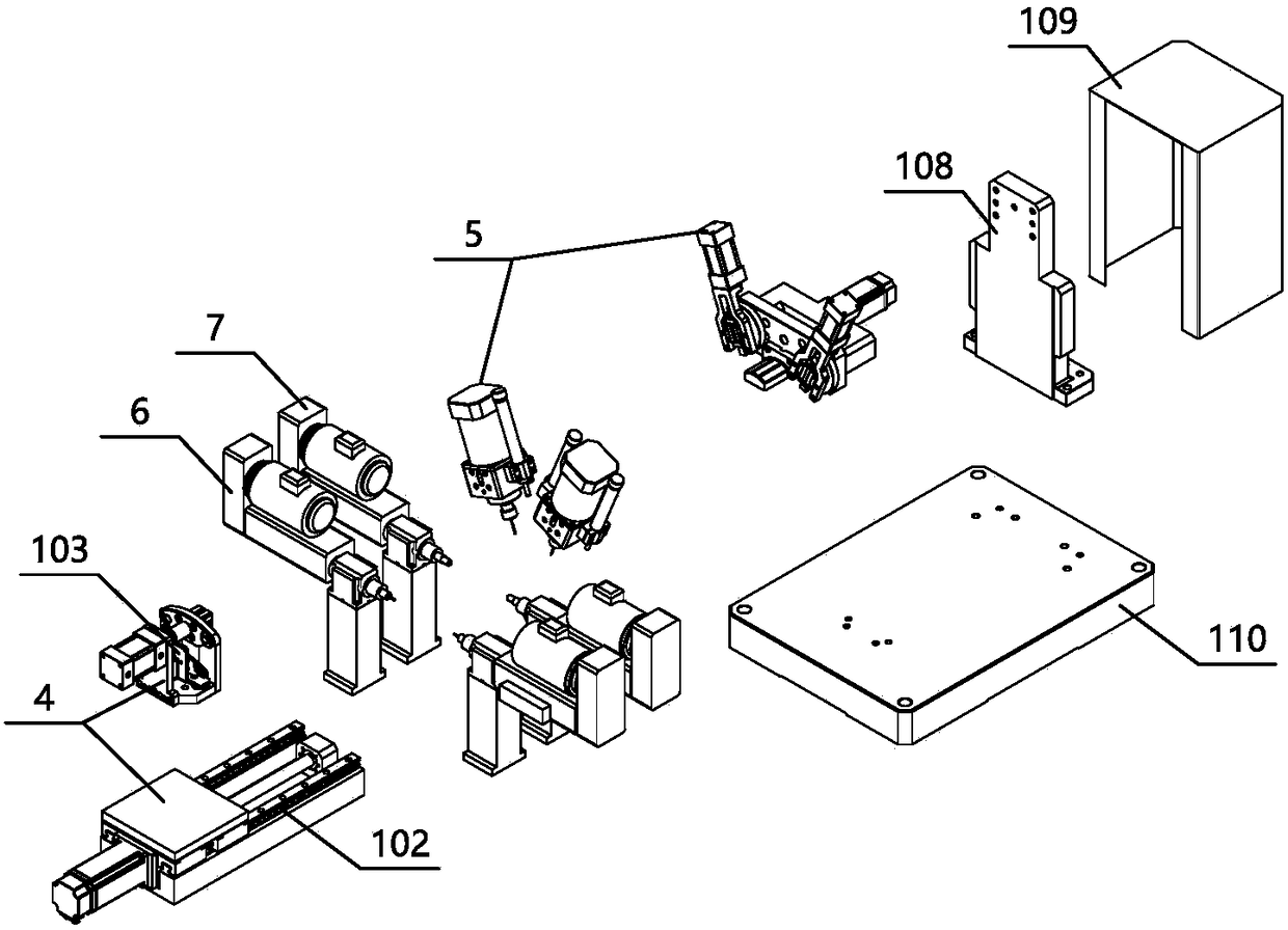 Punching machine adopting manipulator to load and unload