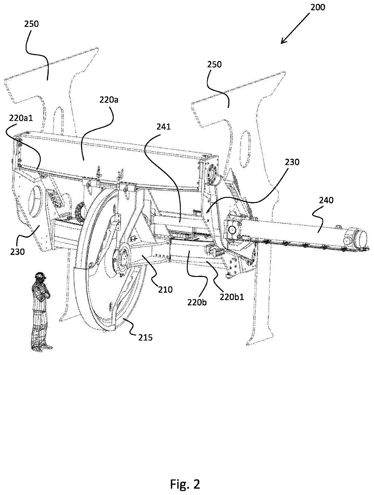 In-line spooling device for compensating fleet angle