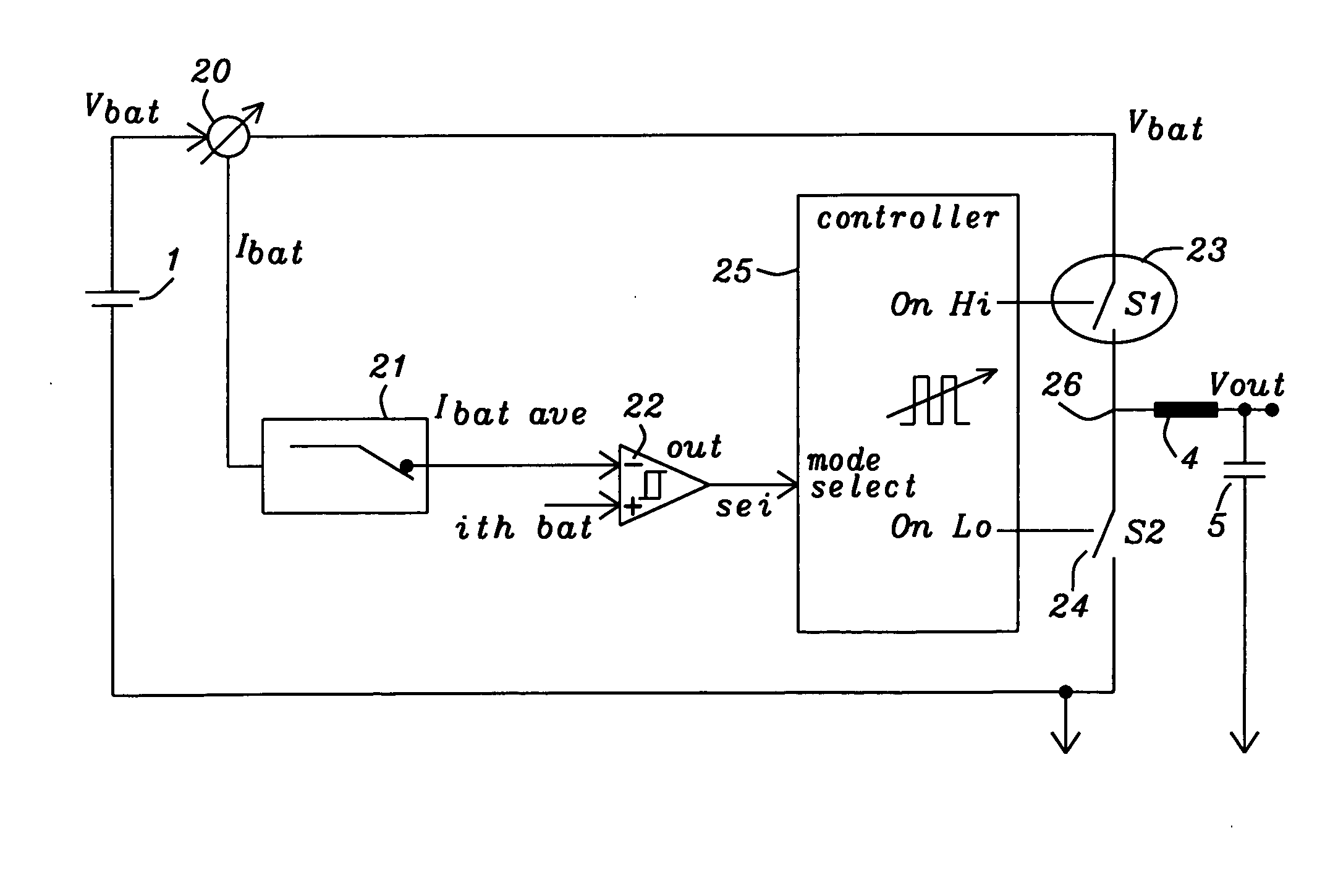Buck converter threshold detection for automatic pulse skipping mode