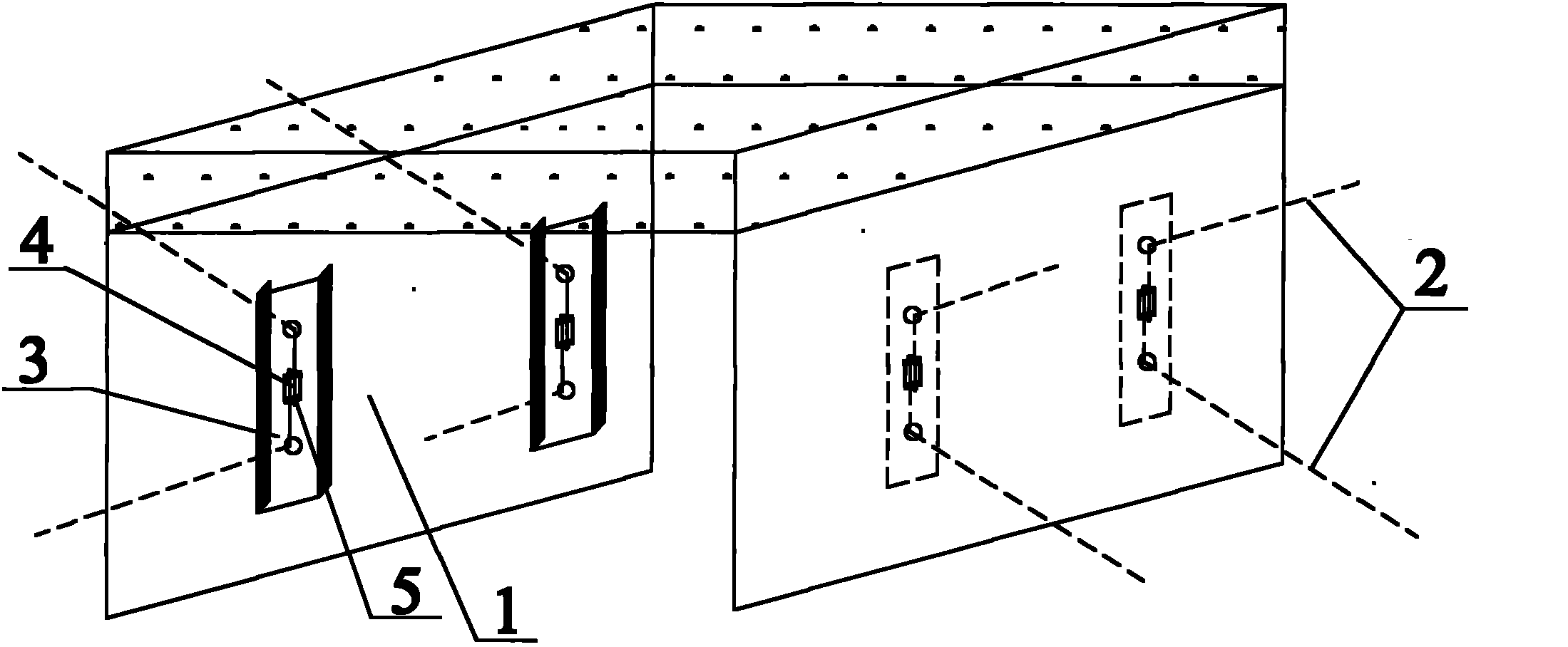 Structure and method for preventing large deformation slippage of lateral wall of high stress tunnel