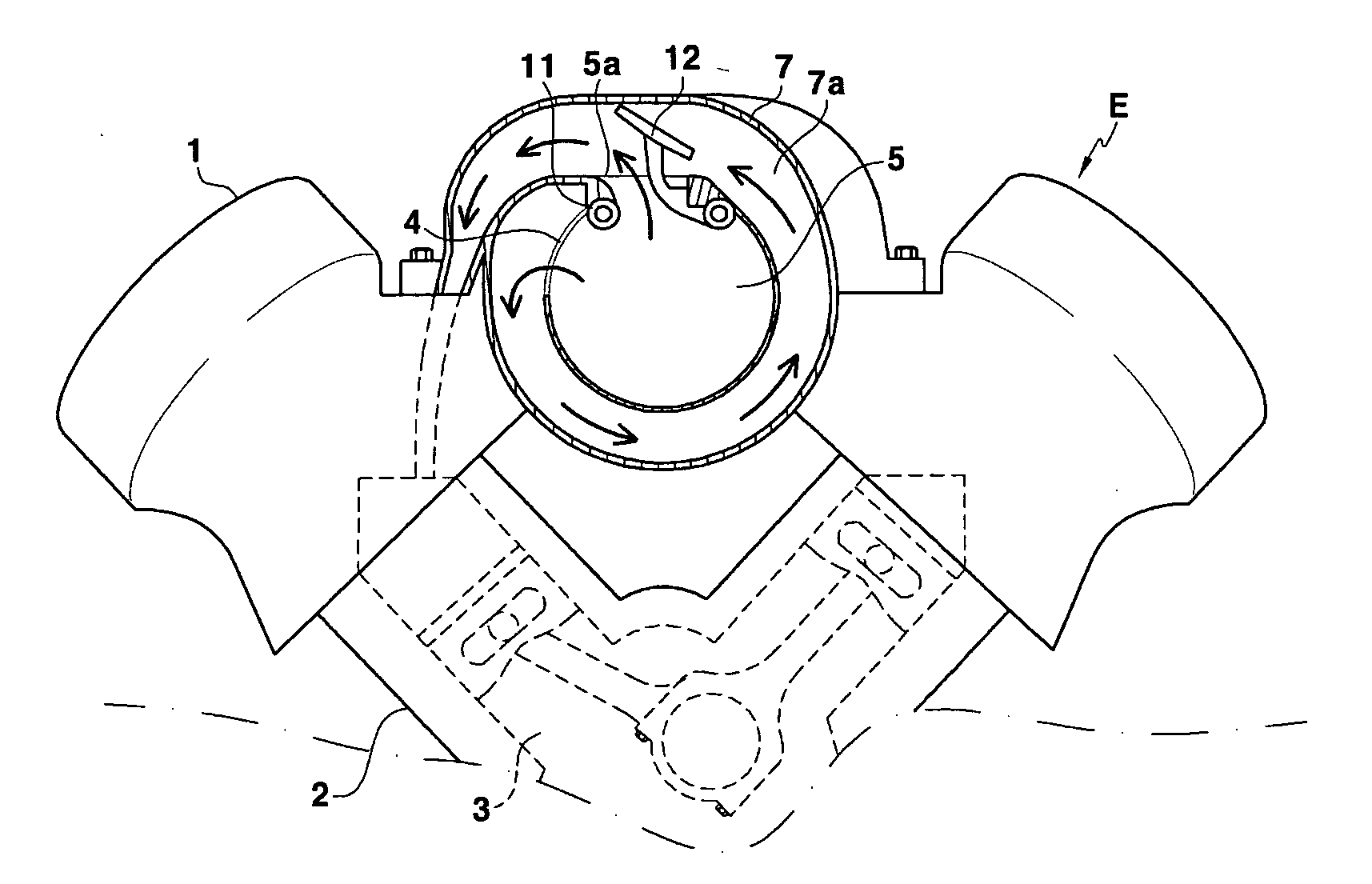 Variable intake system of a vehicle