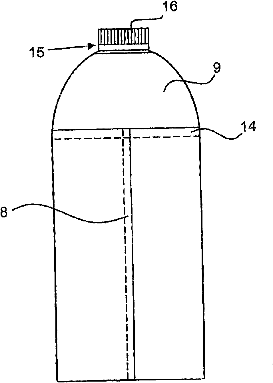 A method and device for producing a packaging container