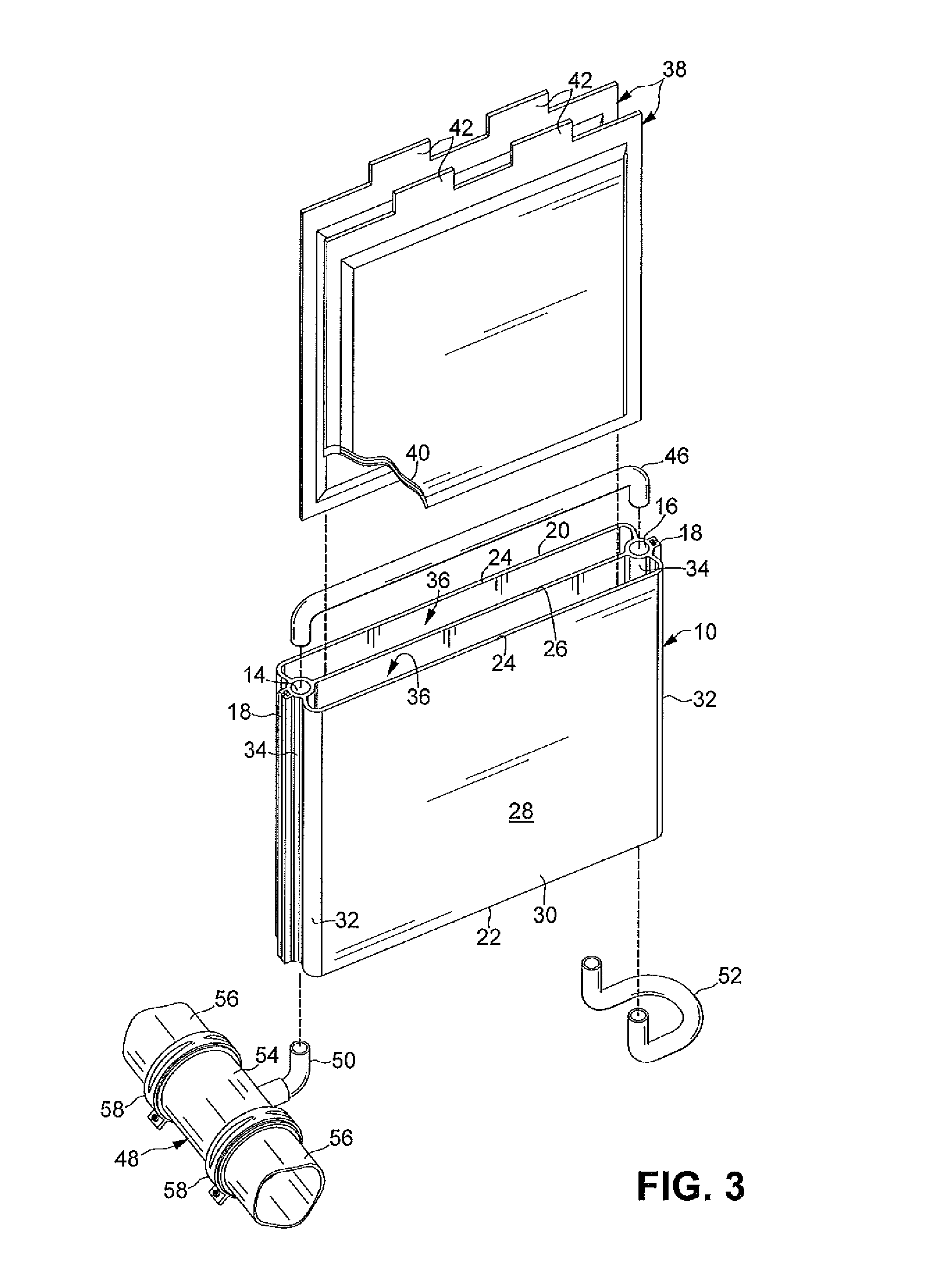 Extruded thermal fin for temperature control of battery cells