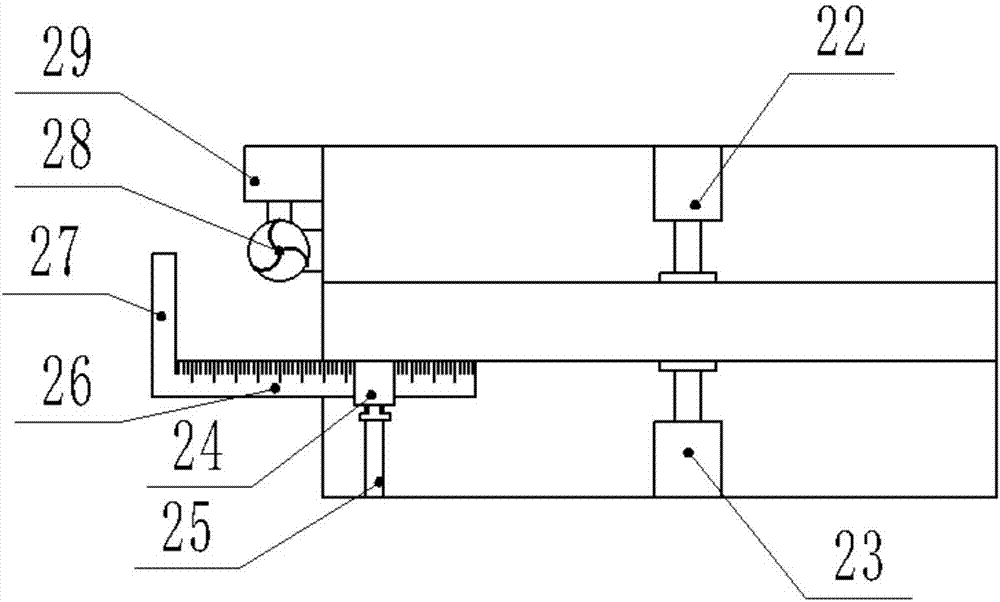 Automatic equal-distance building wood cutting device
