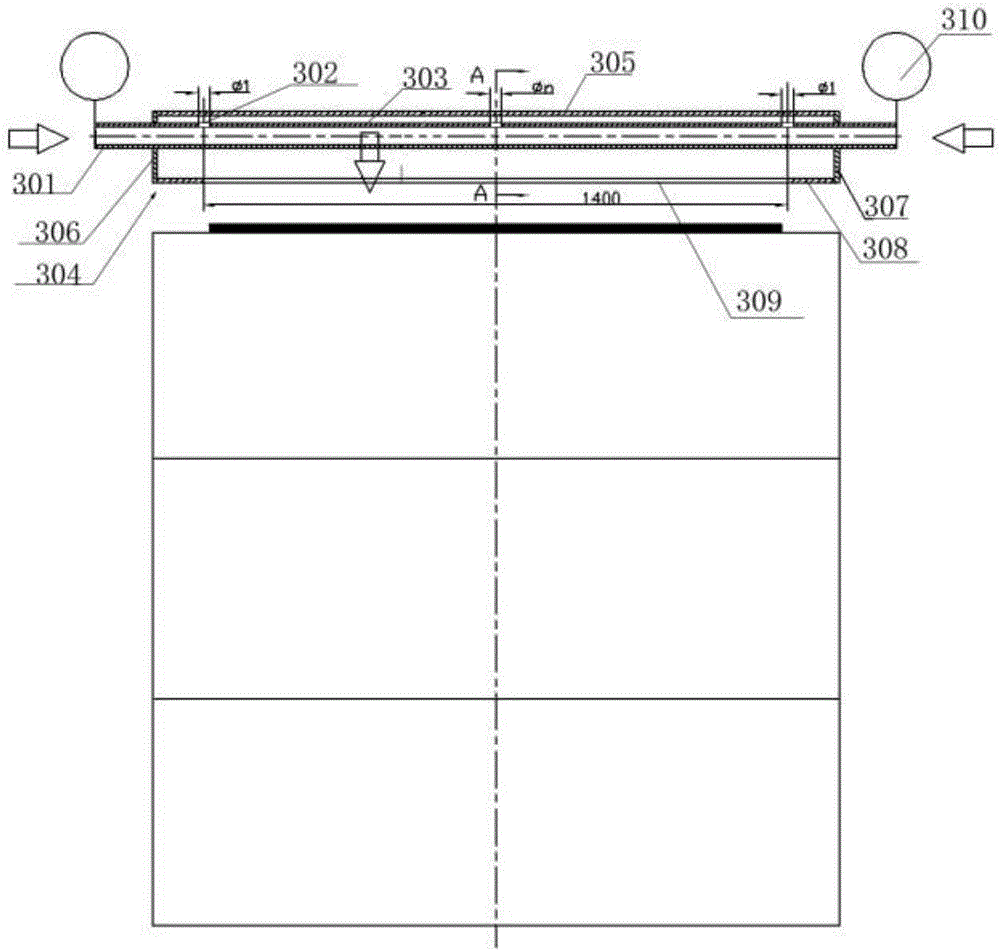 Uniform ventilation wall device for cooling three rolls in extrusion process of diffusion plate