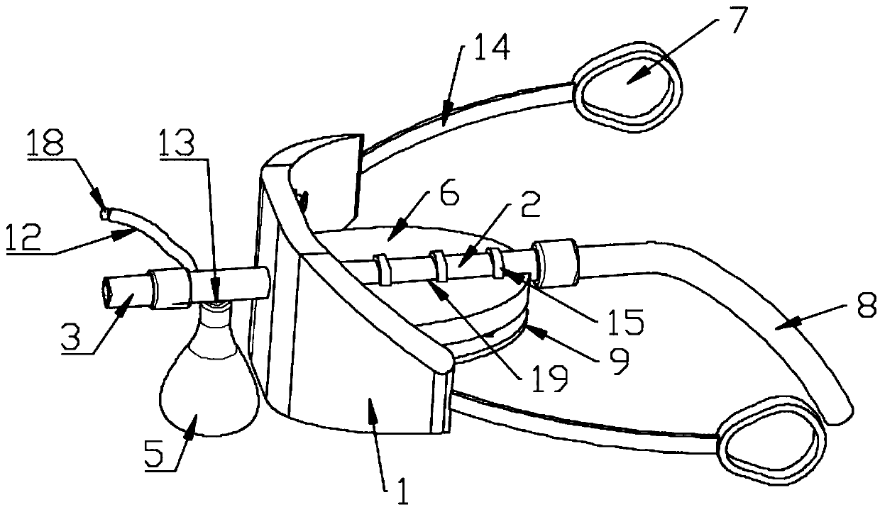 Multichannel oropharyngeal ventilator for anesthesiology department