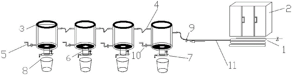 Drying device for high continuous casting powder