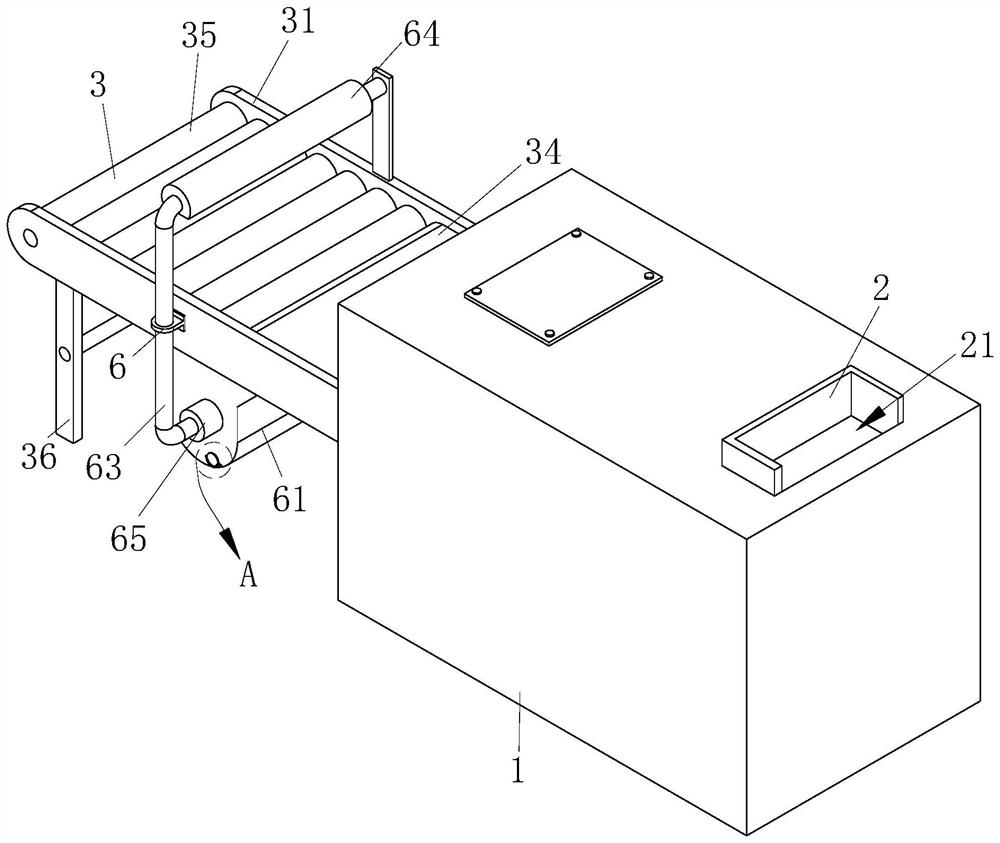 Rapid cooling and discharging device for rotary kiln roasting furnace burden