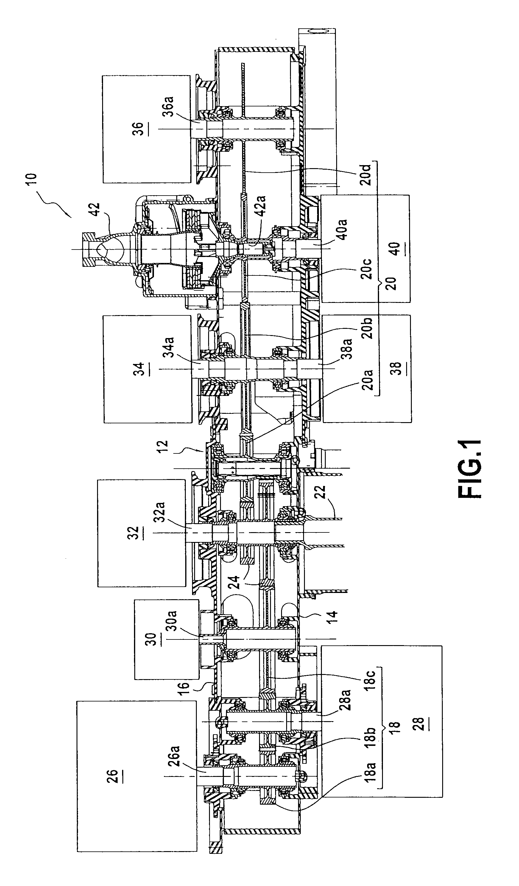 Assembly for driving gas turbine accessories