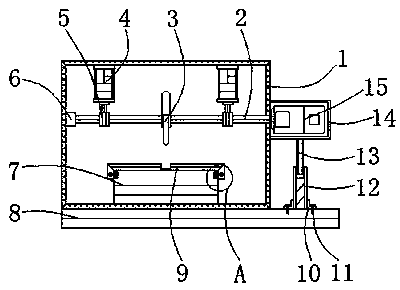 Anti-scratch cutting device used for production of electronic elements