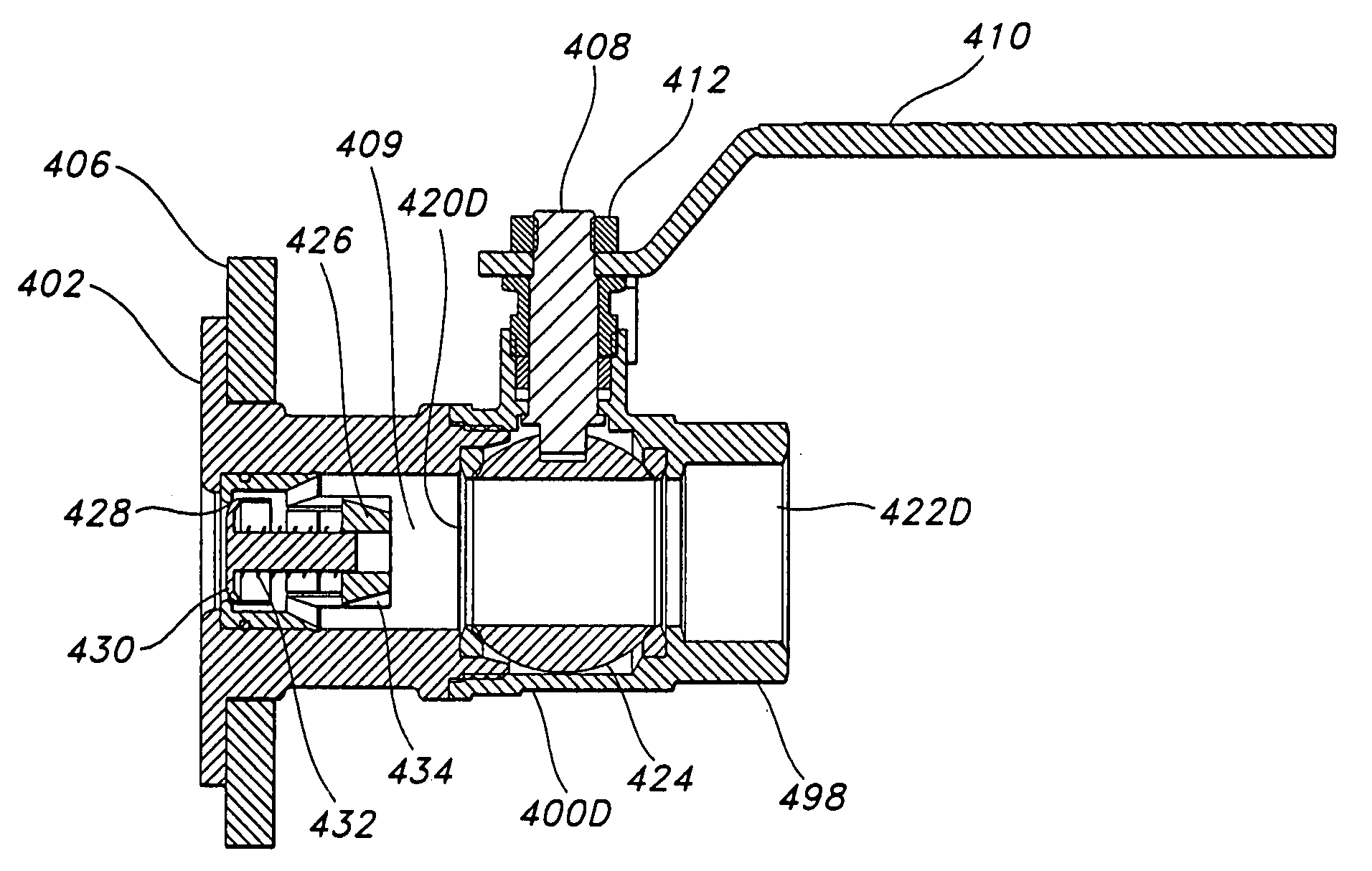 Isolation valve with rotatable flange