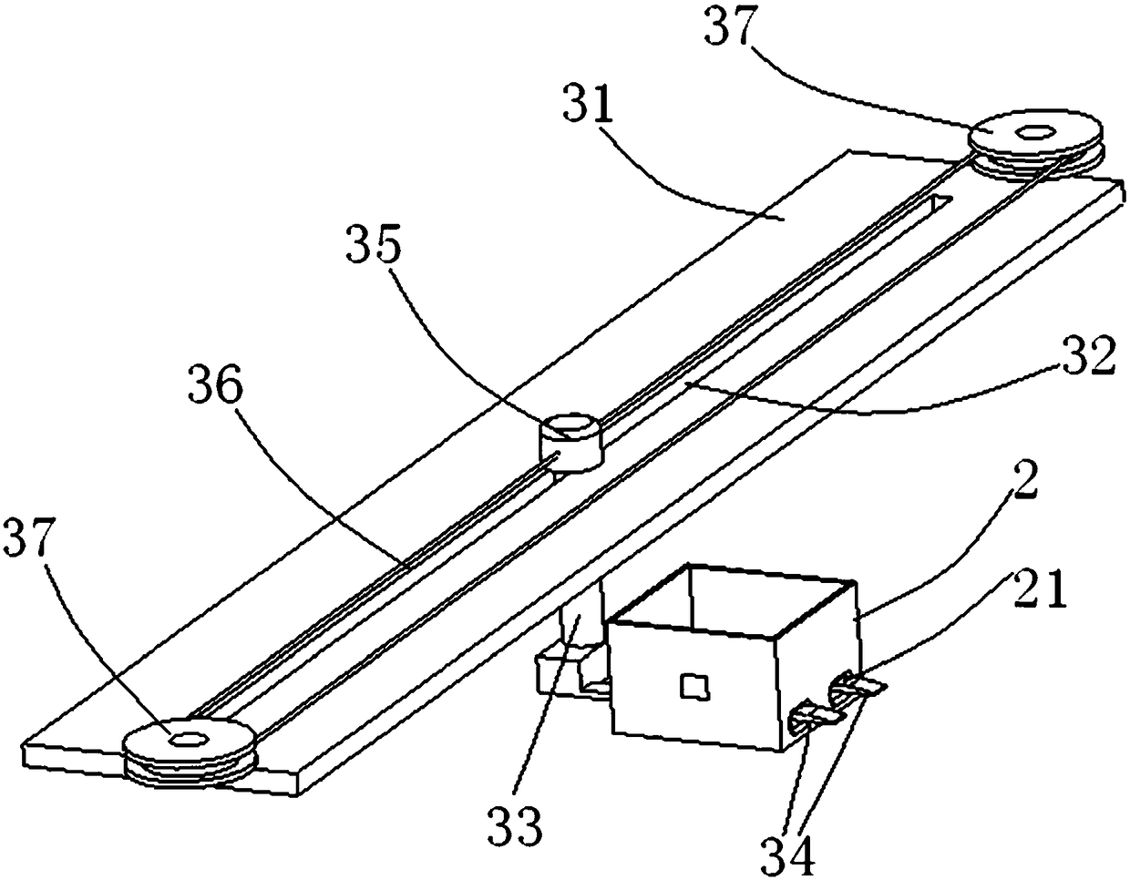 Material hoisting and sorting device