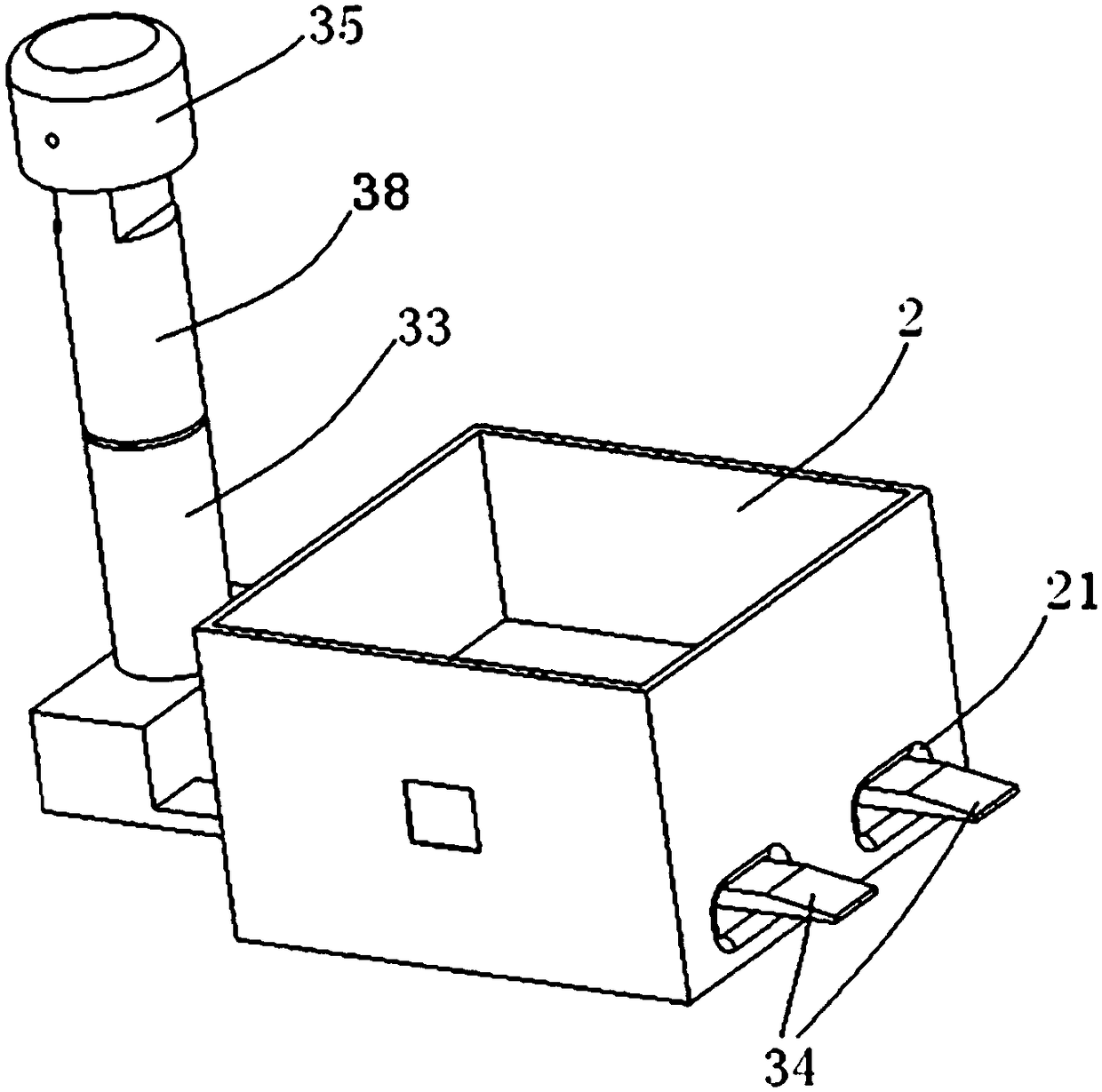 Material hoisting and sorting device