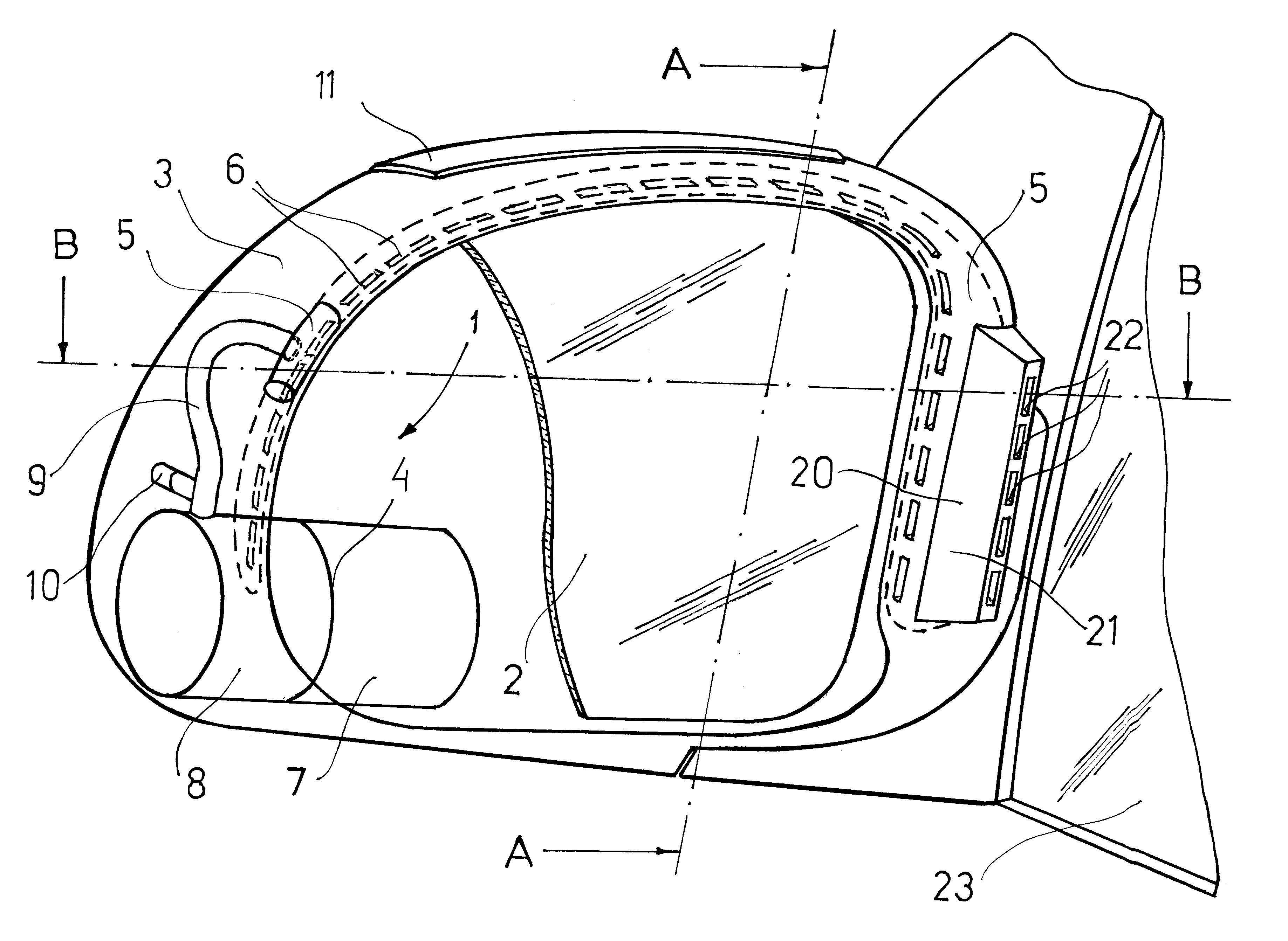 Universal clearing air system for windows and external mirrors of a vehicle