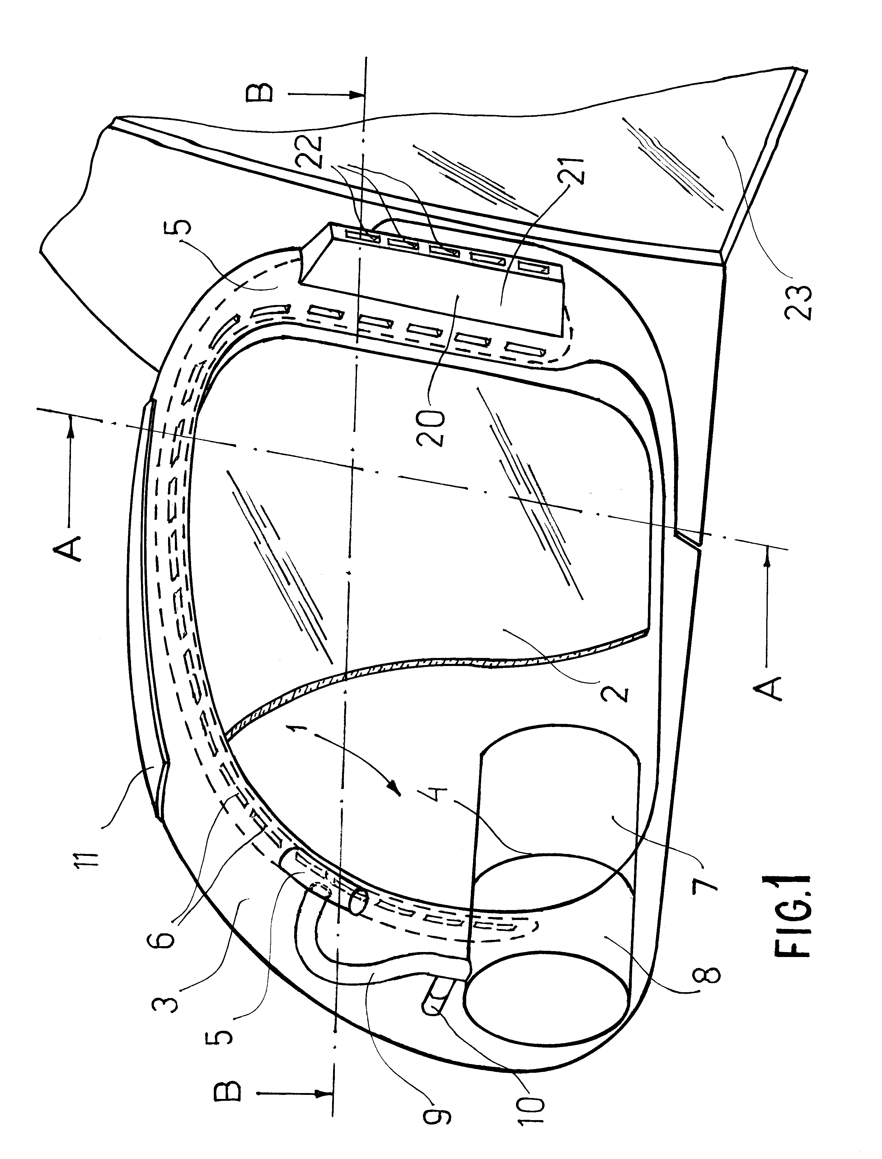 Universal clearing air system for windows and external mirrors of a vehicle