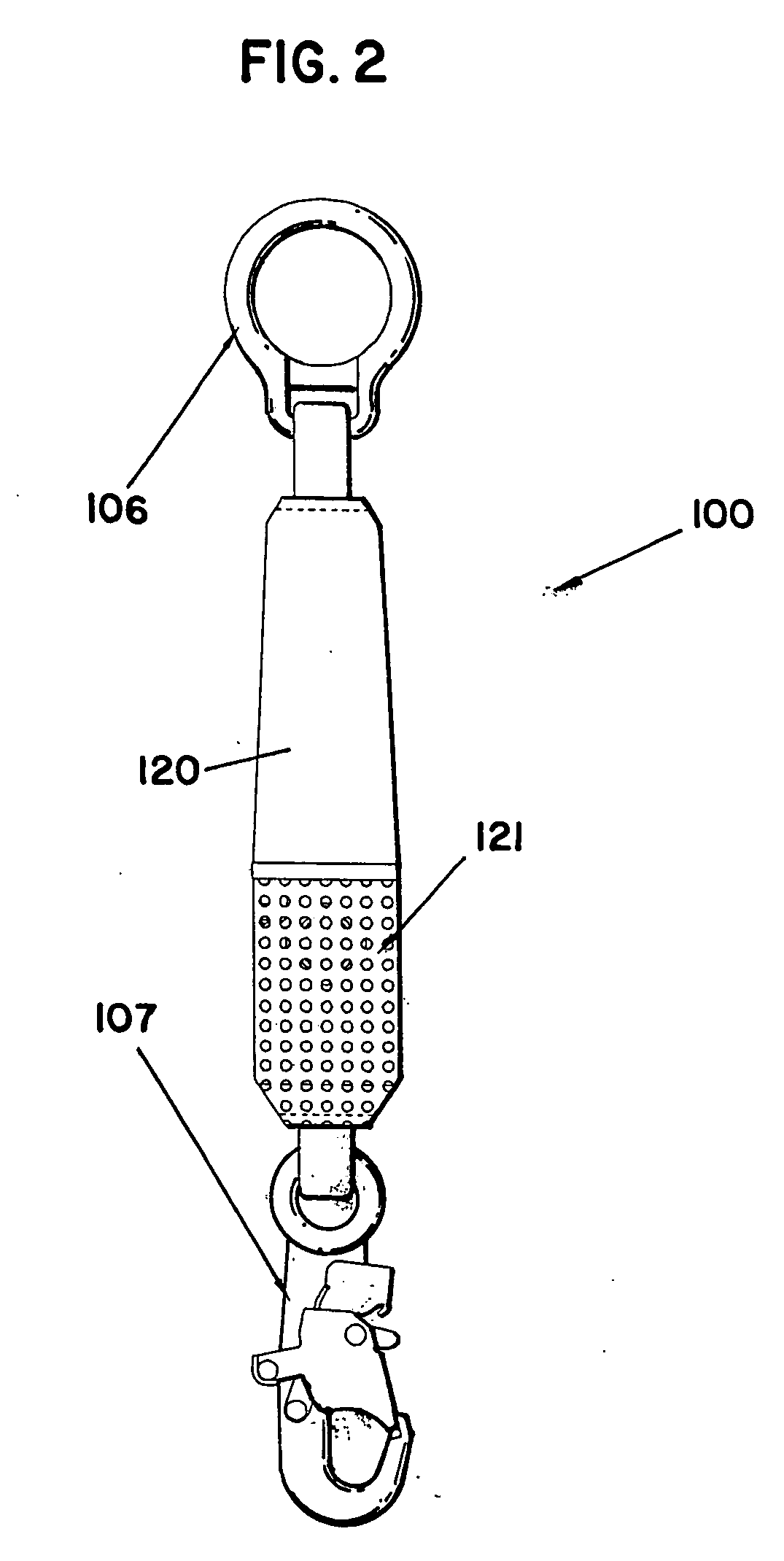 Alarm device for use with fall protection equipment