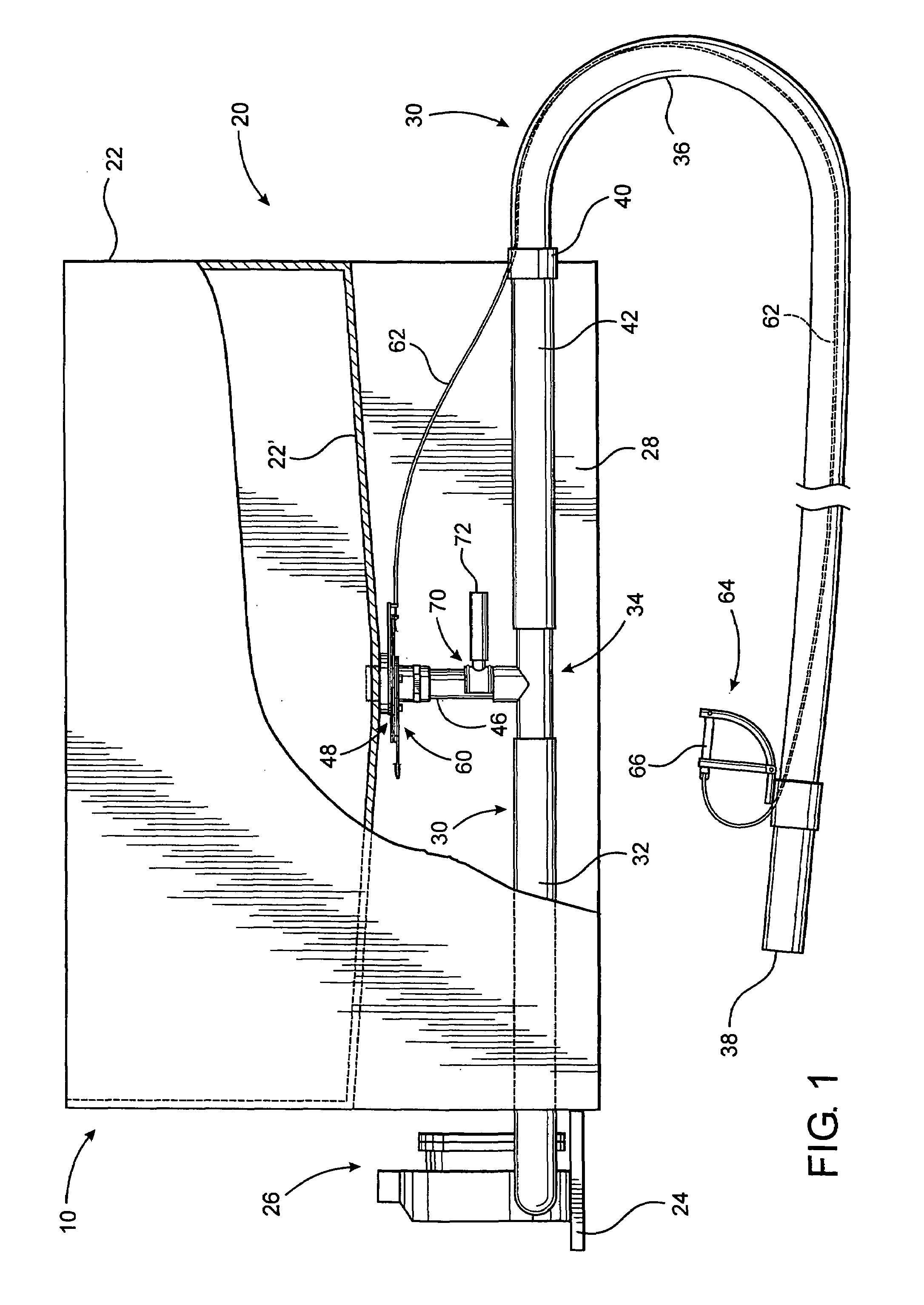 Distribution assembly for particulate material