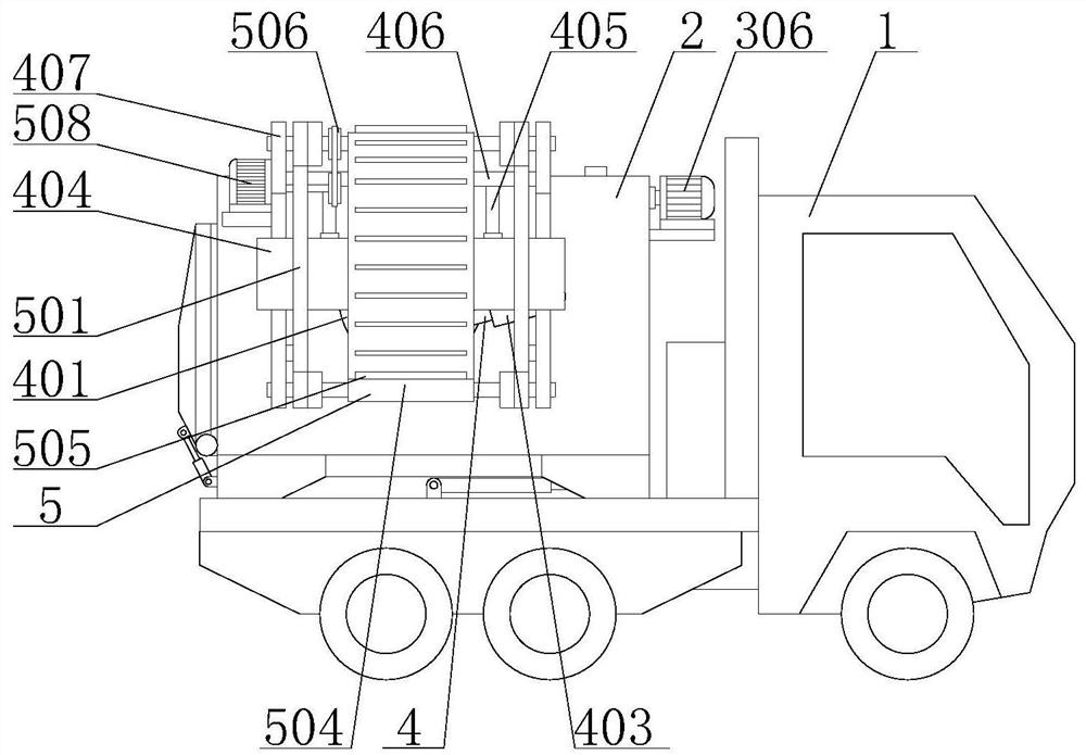 Transfer device for burying construction waste and storage method