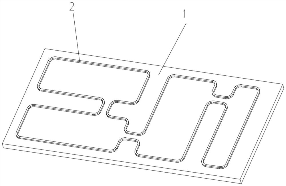 Welding structure of box plate type steel structure room and construction method