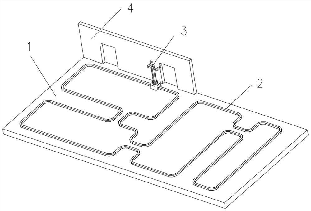 Welding structure of box plate type steel structure room and construction method