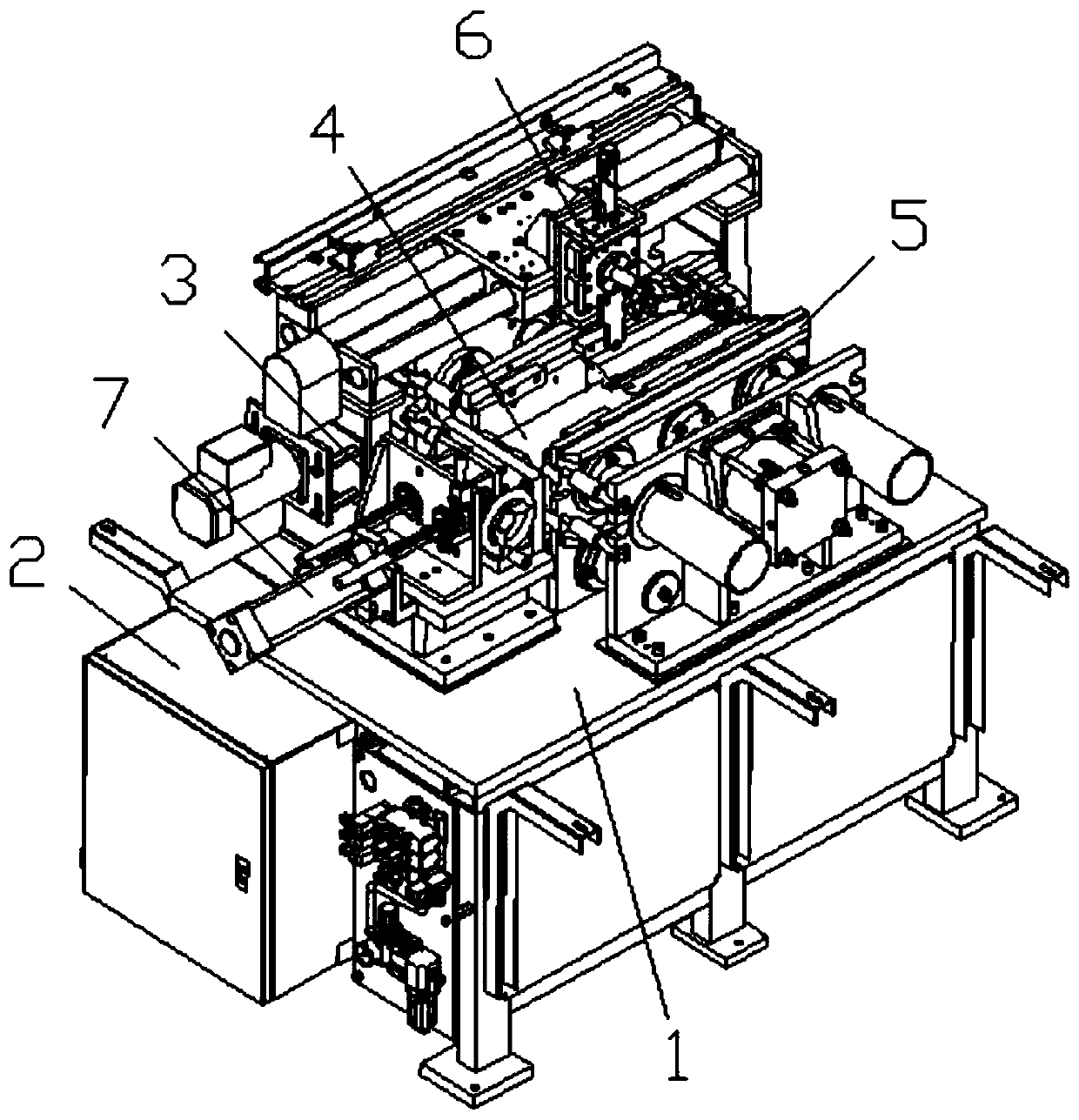 A sleeve precise positioning spot welding machine