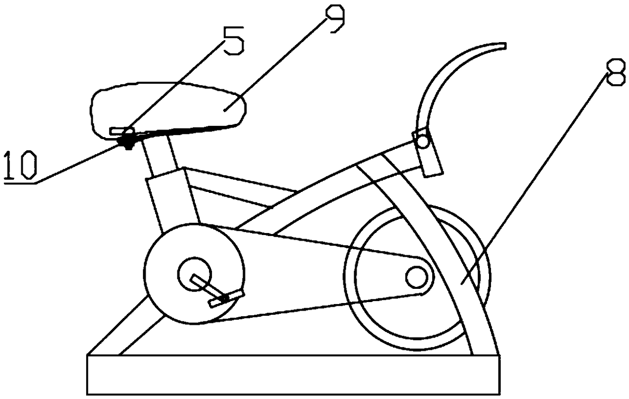 Fitness bicycle capable of generating power