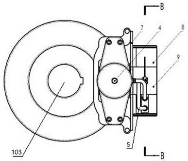 Disc brake type brake of electromagnetic hydraulic system