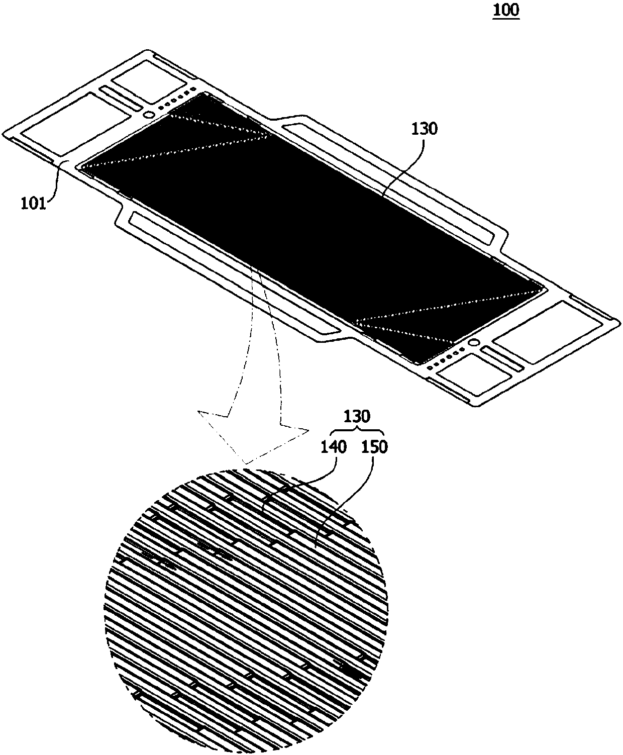 Separating plate and fuel cell stack including same