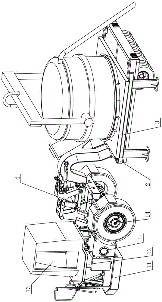 Molten aluminum ladle transport vehicle