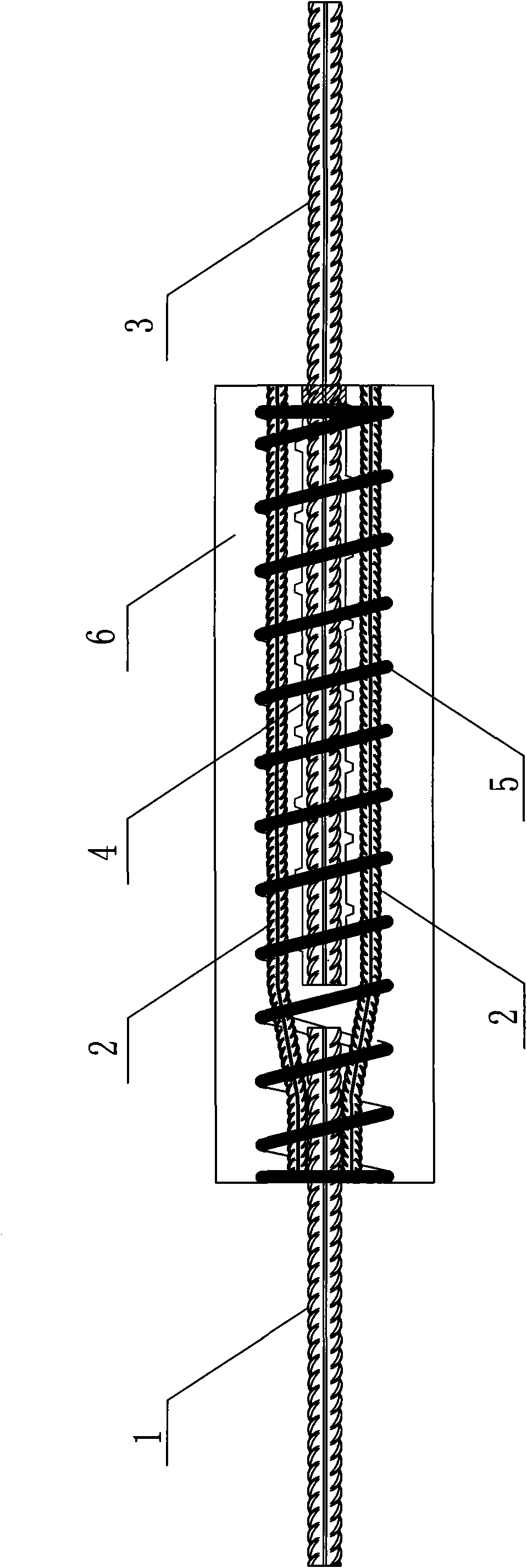Bifurcate lap connection of reinforcing steel bars and connection method thereof